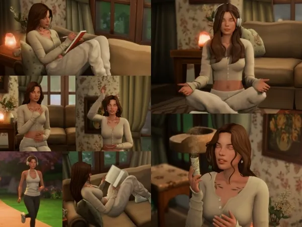 Maxis Match In my healing era Pose Pack by katverse - The Sims 4 Custom Content