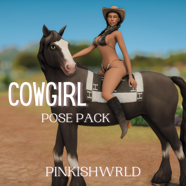 Alpha Cowgirl Pose Pack by simsfinds - The Sims 4 Custom Content