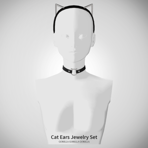 Alpha Cat Ears Jewelry Set by simsfinds - The Sims 4 Custom Content