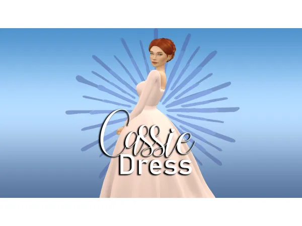Maxis Match Cassie Dress by SimsToMaggie - The Sims 4 Custom Content