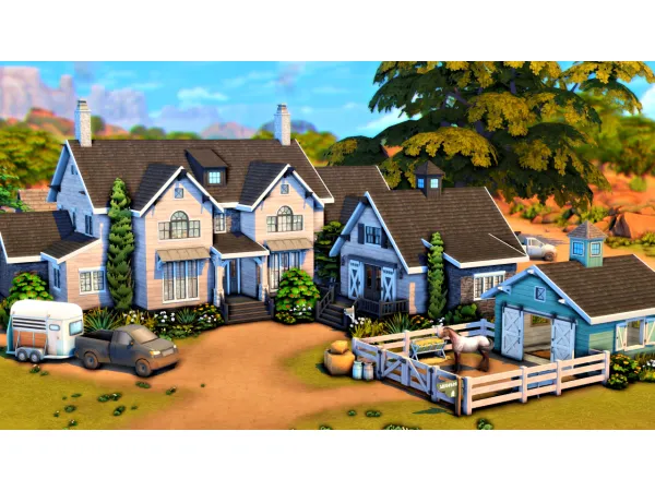 Maxis Match Huge Generations Family Farmhouse - The Sims 4 Custom Content