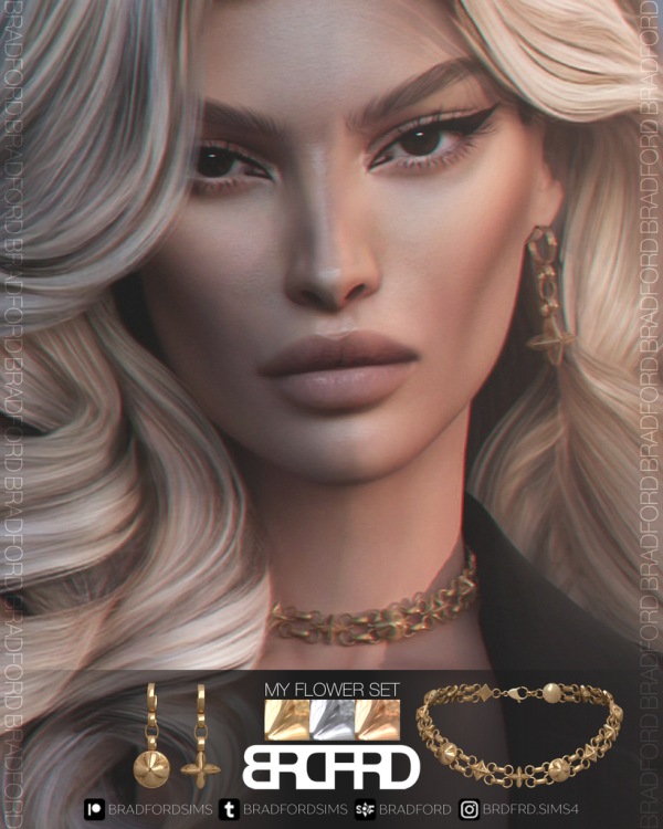 Alpha MY FLOWER SET by bradford - The Sims 4 Custom Content