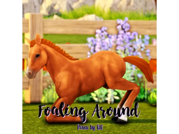 Maxis Match Foaling Around by Elfily - The Sims 4 Custom Content
