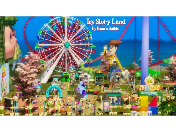 Alpha Toy Story Land by Bean's Builds - The Sims 4 Custom Content