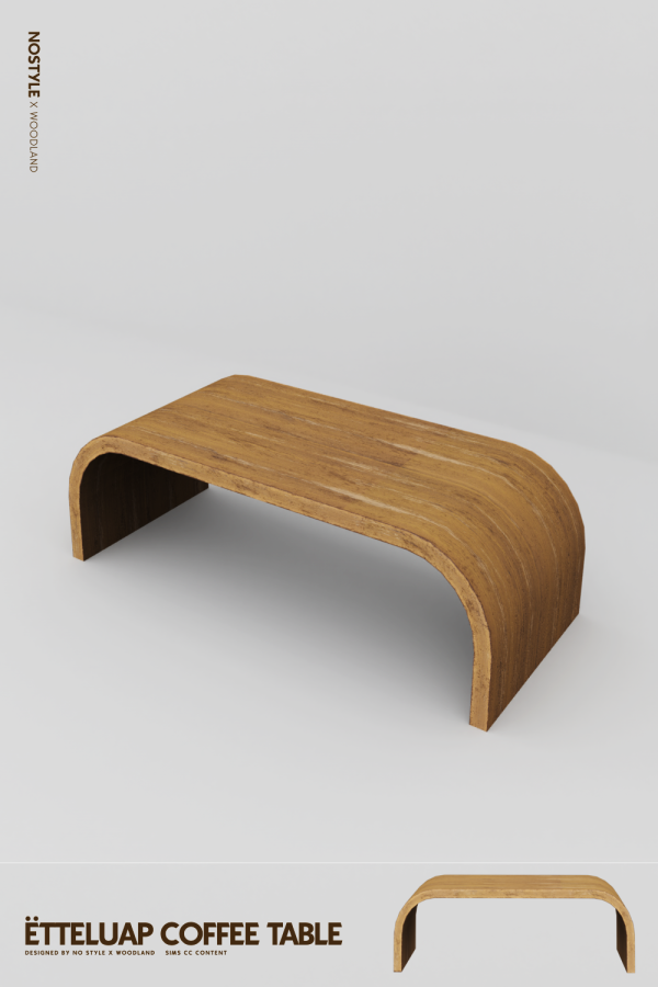 Mix ËTTELUAP coffee table by simsfinds - The Sims 4 Custom Content