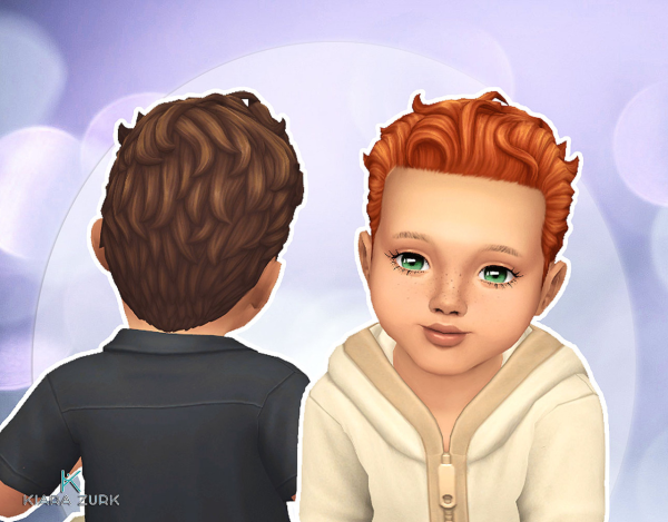 Maxis Match Cropped Curly for Infants by simsfinds - The Sims 4 Custom Content