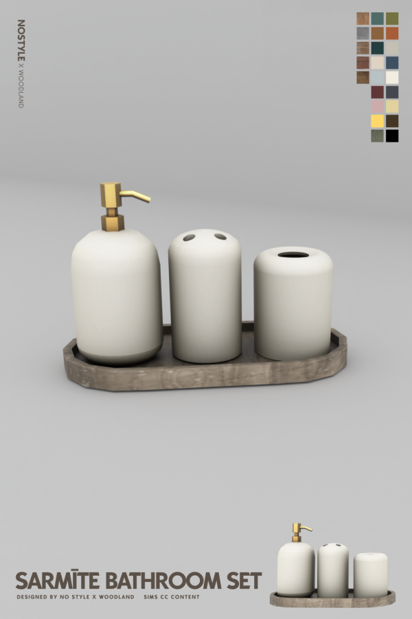 Mix Sarmīte Bathroom Set by simsfinds - The Sims 4 Custom Content