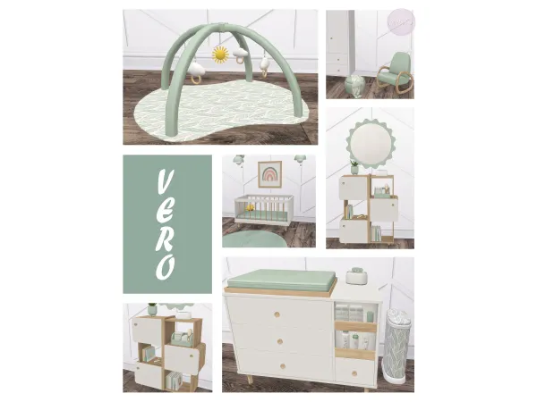 Alpha Vero Nursery Set [DOWNLOAD] by CMDesigns - The Sims 4 Custom Content