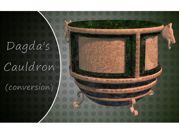 Alpha Dagda's Cauldron (conversion) by Vintage Simstress - The Sims 4 Custom Content