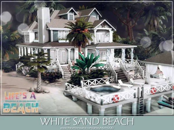 Maxis Match Lifes a Beach White Sand Beach (No ) - The Sims 4 Custom Content