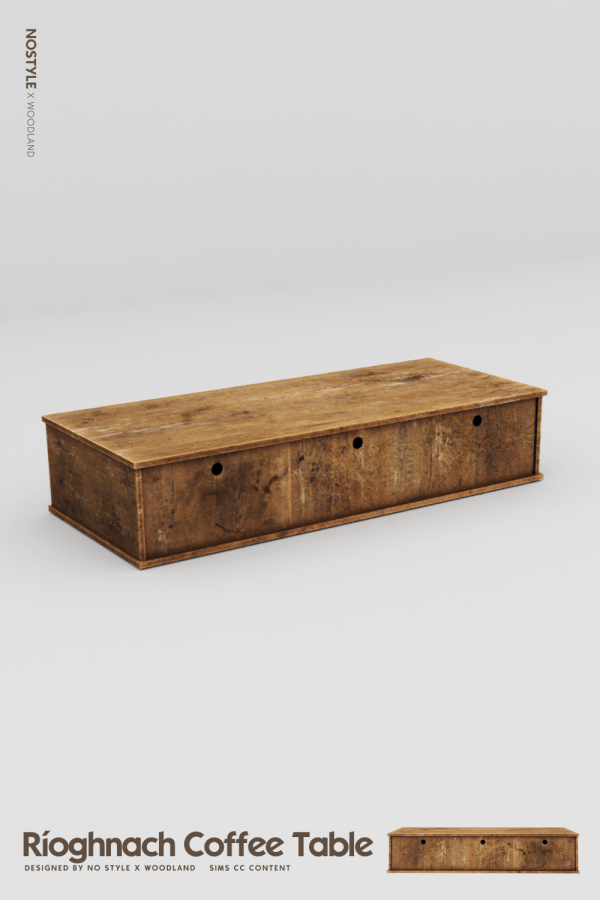 Mix Ríoghnach Coffee Table by simsfinds - The Sims 4 Custom Content