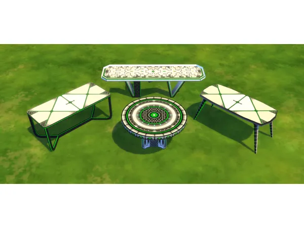Maxis Match Alien big tables to match all the alien things by Xetto - The Sims 4 Custom Content