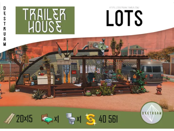 Maxis Match Trailer House - The Sims 4 Custom Content
