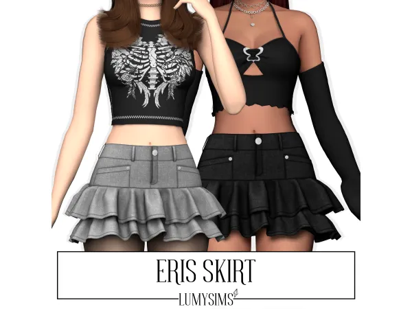 Alpha ERIS SKIRT - The Sims 4 Custom Content