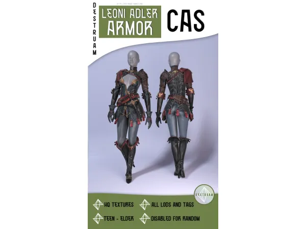 Alpha Leoni Adler Armor - The Sims 4 Custom Content