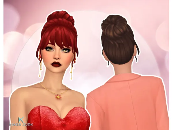 Maxis Match Messy Bun - The Sims 4 Custom Content