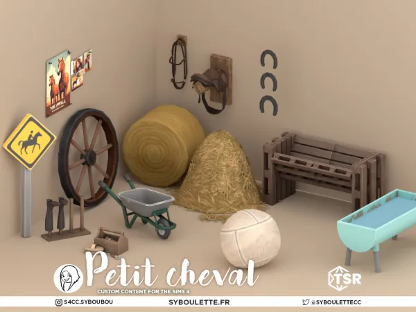 Maxis Match Petit cheval set - The Sims 4 Custom Content