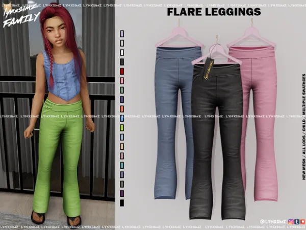 Alpha Flare Leggings by lynxsimzfamily - The Sims 4 Custom Content