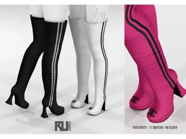 Alpha CocoBoots - The Sims 4 Custom Content
