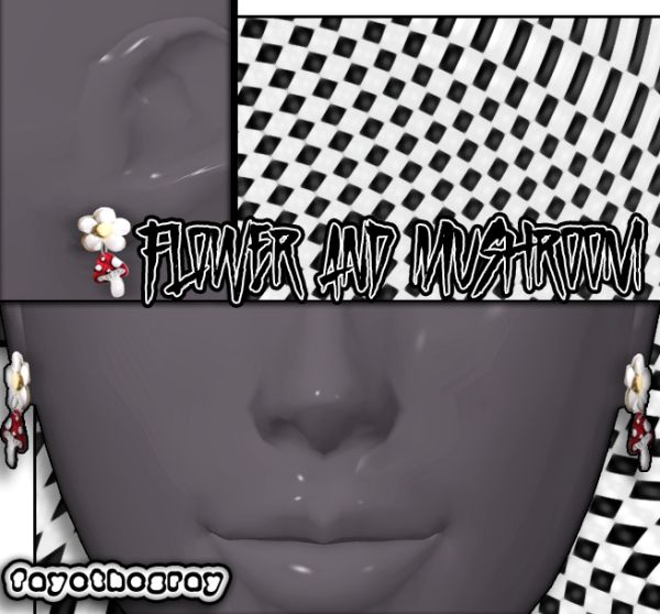 Maxis Match flower mushroom earrings by simsfinds - The Sims 4 Custom Content