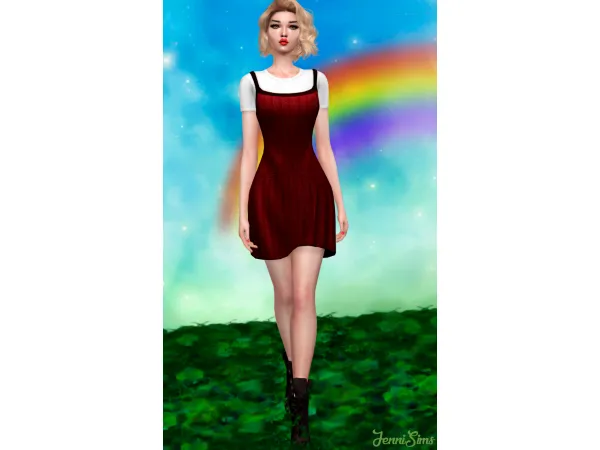 Maxis Match BASE GAME COMPATIBLE Dress Tennis by Jennifer Jennisims - The Sims 4 Custom Content