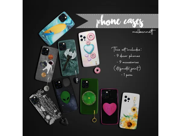 Alpha Phone Cases Collection - The Sims 4 Custom Content