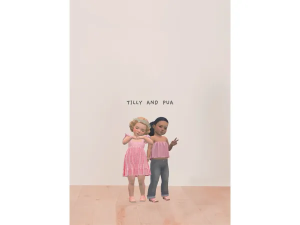 Alpha Tilly and Pua by Daisy Pixels - The Sims 4 Custom Content