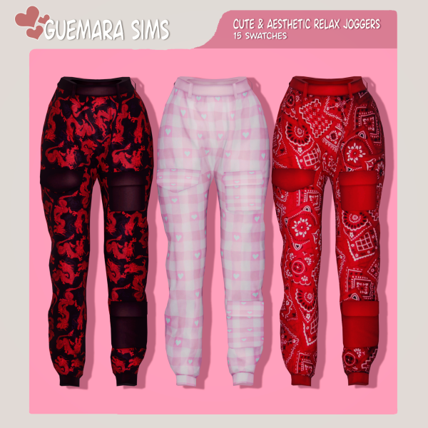 Alpha Cute Aesthetic Relax Joggers by simsfinds - The Sims 4 Custom Content