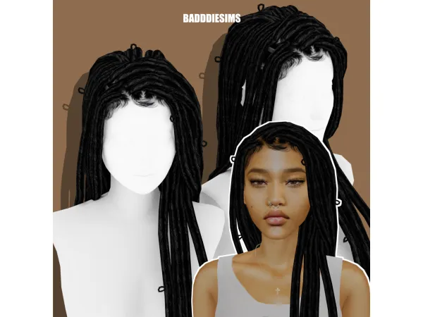 MARA FAUX LOCS by BADDDIESIMS