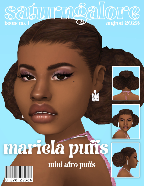 Maxis Match mariela afro puffs by simsfinds - The Sims 4 Custom Content