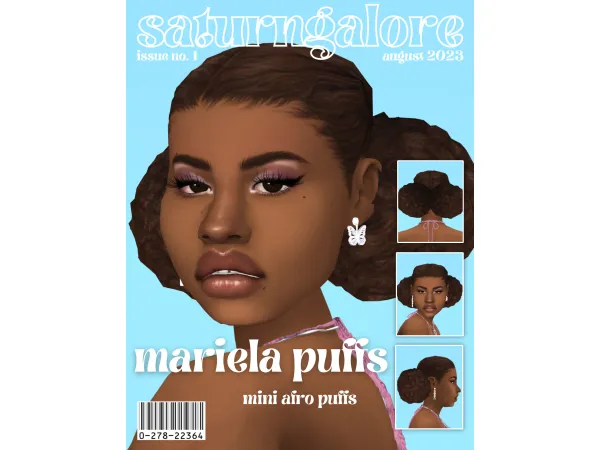 Maxis Match mariela afro puffs - The Sims 4 Custom Content