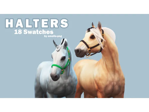 Maxis Match Halters with 18 Swatches by Emelie - The Sims 4 Custom Content