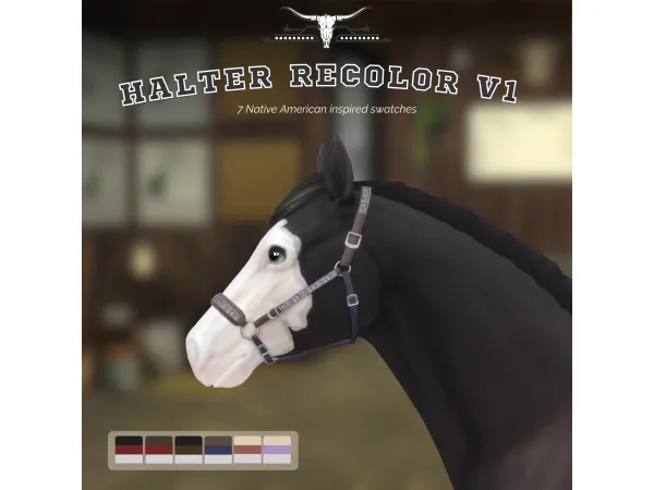 Maxis Match Native American Halter Recolor by Buckaroo Ranch - The Sims 4 Custom Content