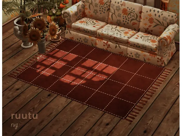 Maxis Match ruutu rug - The Sims 4 Custom Content