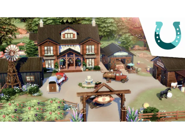 Maxis Match huge generations family ranch - The Sims 4 Custom Content