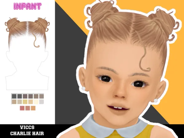 Maxis Match VICCS_CHARLIE HAIR (INFANTS VERSION) by viccs - The Sims 4 Custom Content