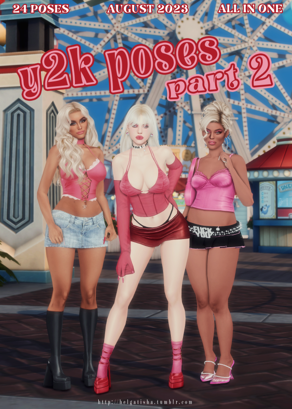 Mix ( ) Y2K poses Pose Pack CAS by simsfinds - The Sims 4 Custom Content