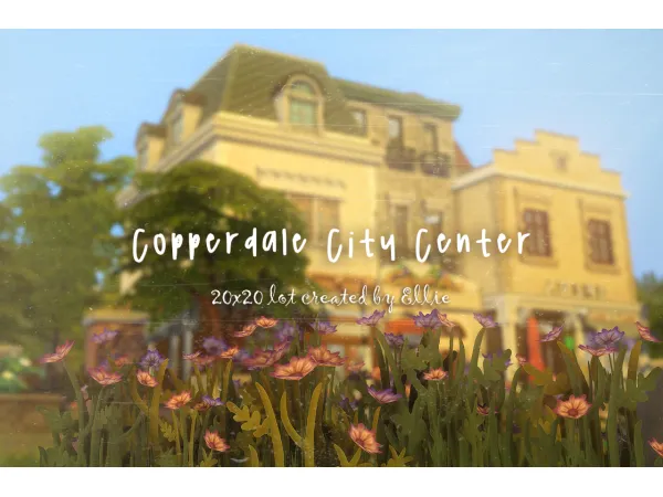 Maxis Match Copperdale City Center - The Sims 4 Custom Content