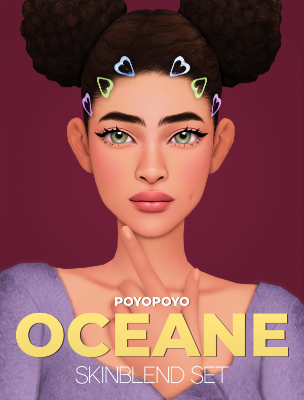 Mix Oceane Skinblend Set by simsfinds - The Sims 4 Custom Content