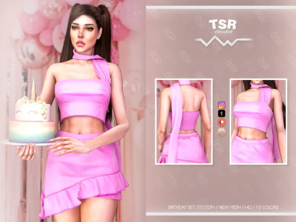 Alpha BIRTHDAY SET 370 BD1021 BD1022 - The Sims 4 Custom Content