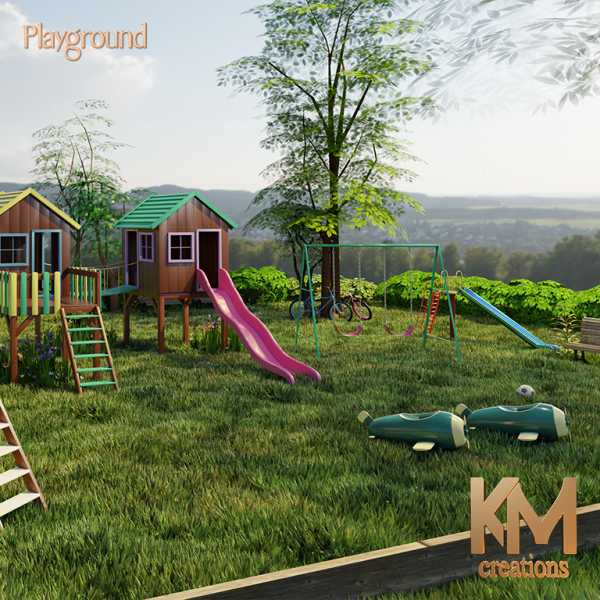 Alpha [KM] Playground Scene by simsfinds - The Sims 4 Custom Content