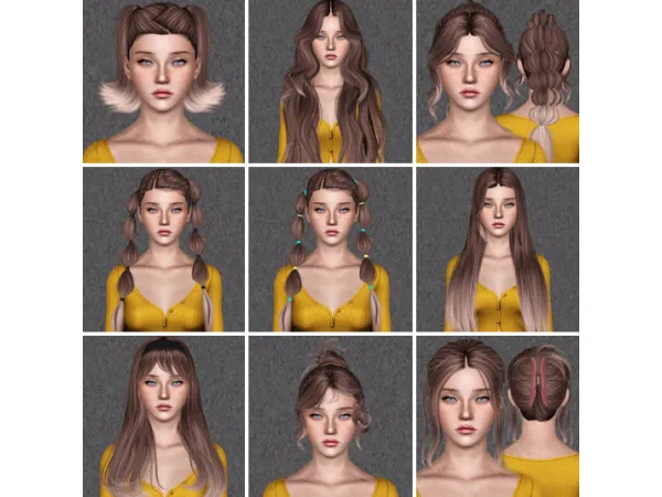 hair dump 243 - The Sims 3 Custom Content