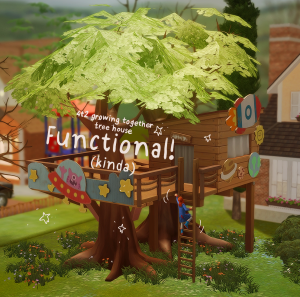 tree house by simsfinds - The Sims 2 Custom Content