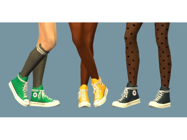 MMSIMS Positive Sneakers Redux for AF and TF - The Sims 2 Custom Content
