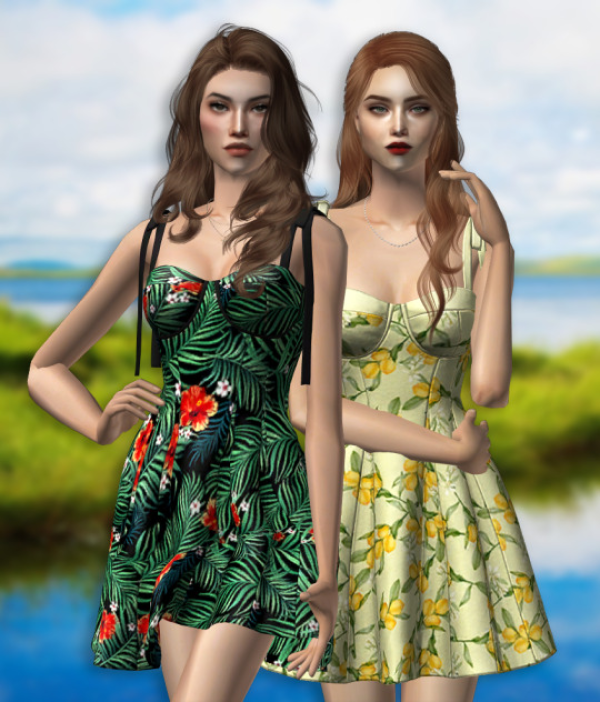 4t2 Simpliciaty Melodie Dress by simsfinds - The Sims 2 Custom Content