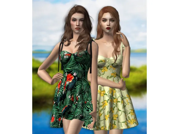 4t2 Simpliciaty Melodie Dress - The Sims 2 Custom Content