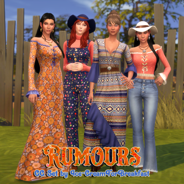 Maxis Match Rumours August 2023 Set creamforbreakfast by simsfinds - The Sims 4 Custom Content