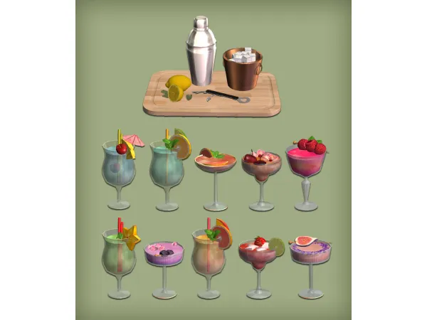 Cocktail Board Functional for - The Sims 2 Custom Content