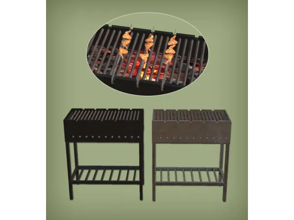 Mangal Grill and 10 Skewers Recipes for - The Sims 2 Custom Content