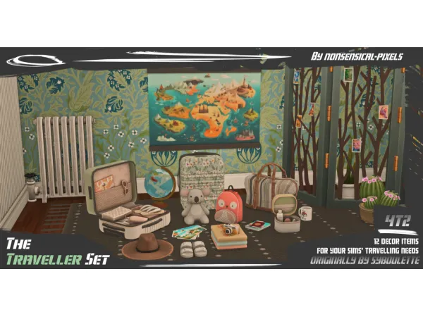 SYBOULETTES TRAVELLER SET CONVERTED TO - The Sims 2 Custom Content